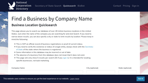 National Corporation Directory - legal companies in usa