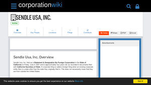 Sendle Usa, Inc. - Company Profile - Corporation Wiki - sendle usa inc