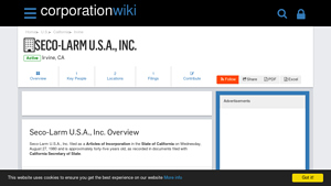 Seco-Larm U.S.A., Inc. - Company Profile - Corporation Wiki - seco-larm usa inc