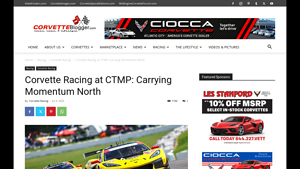 Corvette Racing at CTMP: Carrying Momentum North - corvette usa