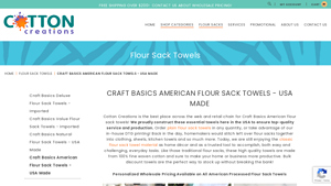 Bulk Flour Sack Towels Made In The USA | Cotton Creations - towels made in usa