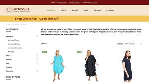 Women's Cotton Dresses | CottonMill - dresses made in usa