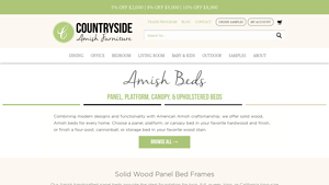 Handmade Amish Bed Frames, Wood - Twin, Queen & King - bed frame made in usa