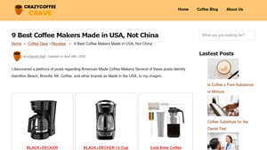 9 Best Coffee Makers Made in USA, Not China - coffee pots made in usa