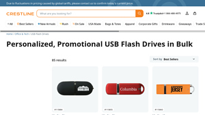 Personalized, Promotional USB Flash Drives in Bulk - Crestline - custom usb usa