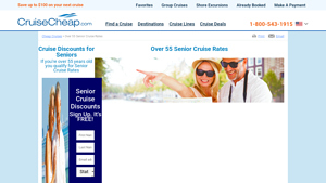 Discount Senior Citizen Cruise Rates & Deals - Must be 55 or older - last minute cruise deals for seniors from usa