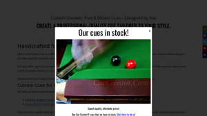 Cue Creator® - Buy Custom Made Snooker & Pool Cues Online - pool cues made in usa