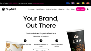 Custom Printed Paper Coffee Cups - Made in USA - coffee cups made in usa