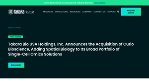 Takara Bio USA Holdings, Inc. Announces the Acquisition of Curio ... - takara bio usa inc