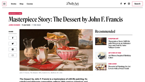 Masterpiece Story: Dessert by John F. Francis - DailyArt Magazine - painters usa
