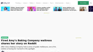 Fired Amy's Baking Company waitress shares her story on Reddit - kitchen nightmares usa amy's baking company