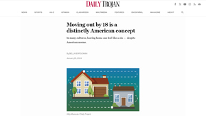 Moving out by 18 is a distinctly American concept - Daily Trojan - average age to move out of parents house usa