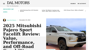 2025 Mitsubishi Pajero Sport Facelift Review: Value, Performance, and ... - mitsubishi pajero sport usa
