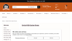 Gretsch USA Custom Drums - Dave's Drum Shop - gretsch usa custom