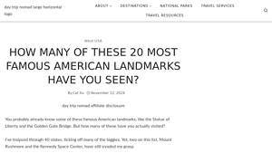 How Many Of These 20 Most Famous American Landmarks Have ... - landmarks of usa