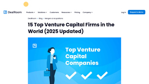 15 Top Venture Capital Firms in the World (2025 Updated) - DealRoom - venture capital companies in usa