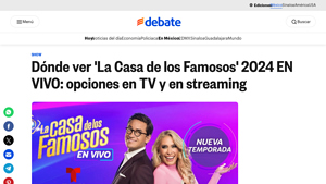 Dónde ver La Casa de los Famosos 2024 EN VIVO TV y streaming - Debate - la casa de los famosos usa 2024 en vivo