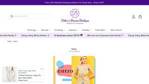 Entro Boutique Styles - Debra's Passion Boutique - entro usa wholesale