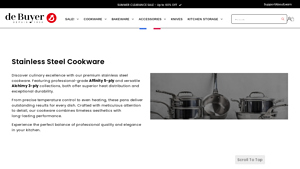 Stainless Steel Cookware | de Buyer USA - stainless steel bakeware made in usa