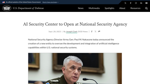 AI Security Center to Open at National Security Agency - national security agency usa