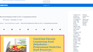 Best Food Dehydrator Made in USA - Dehydrated Foodz - dehydrator made in usa