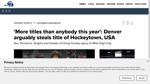 'More titles than anybody': Denver is the new Hockeytown, USA - hockey town usa inc