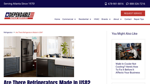 Appliance Repair Atlanta GA | Dependable Repair Services - fridge made in usa