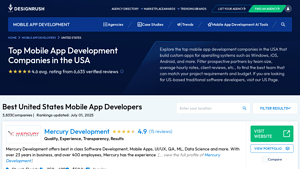 Top Mobile App Development Companies in the USA - DesignRush - mobile app development company in usa