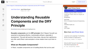 Understanding Reusable Components and the DRY Principle - example of reusable