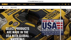 Made in the USA With Global Materials - DEWALT - tools manufactured in the usa