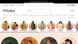 Dhiyona Fashion : Your Gateway to Authentic Indian Fashion Online - best place to buy indian clothes online in usa