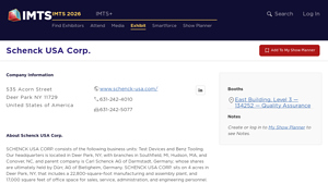 SCHENCK USA CORP. - Test Devices & Benz Tooling