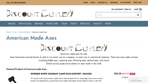 American made Axes - Discount Cutlery - axe made in usa