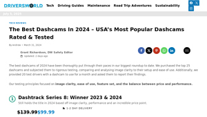 USA's Most Popular Dashcams Rated & Tested - Drivers World - dash cam made in usa