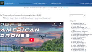 Top 15 American Drone Companies Revolutionizing the Skies [2025] - drone manufacturers in usa
