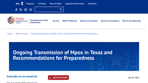 Ongoing Transmission of Mpox in Texas and Recommendations for ... - monkeypox cases 2024 usa
