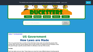 US Government for Kids: How Laws are Made - Ducksters - who makes laws in usa