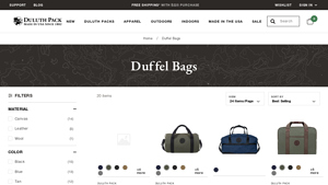 Duluth Pack - Variety of Duffel Bags