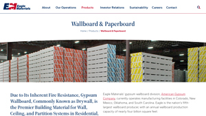 Eagle Materials - Gypsum Wallboard