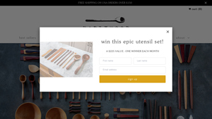 Handmade Wood Spoons, Wooden Spatulas, French Rolling Pins + wood oil - wood spoons made in usa
