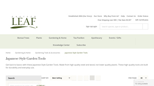 Japanese Garden Tools - Eastern Leaf - garden trowel made in usa