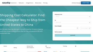 Shipping Cost Calculator from United States to China - Easyship - usa to china transportation services