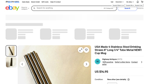 Handmade - USA Made Stainless Steel Drinking Straws