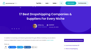 17 Best Dropshipping Companies & Suppliers For Every Niche - Ecommerce CEO - dropship distributors usa