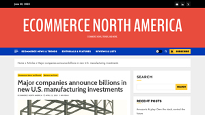 Companies investing in U.S. manufacturing in 2025 - manufacturing companies in usa