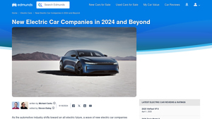 New Electric Car Companies in 2024 and Beyond | Edmunds - electric car companies in usa