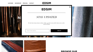 EDSIM Leather | Home - leather manufacturers in usa