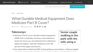 What Durable Medical Equipment Does Medicare Part B Cover? - medicare approved dme suppliers usa