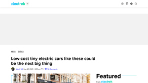 Low-cost tiny electric cars like these could be the next big thing - small electric vehicles usa