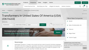 Transformers companies in United States of America (USA) - transformer companies in usa